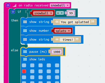 Microbit Game - Snowball Fight