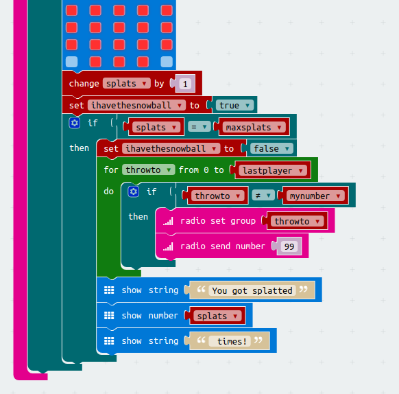 Microbit Game - Snowball Fight