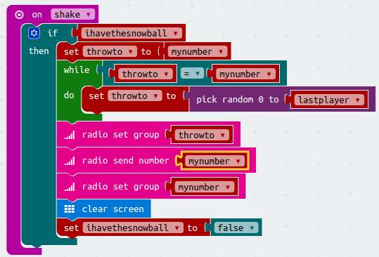 Microbit Game - Snowball Fight