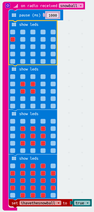 Microbit Game - Snowball Fight