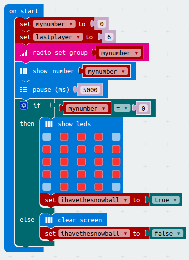 Microbit Game - Snowball Fight